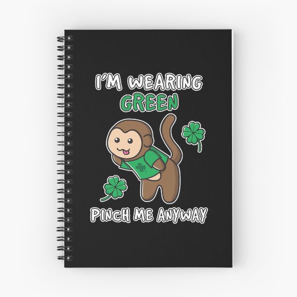 Item preview, Cheeky Green Shirt Saint Patrick's Day Get Lucky Pinch Me Ooptees Monkey Shenanigans designed and sold by OopteesLydia.