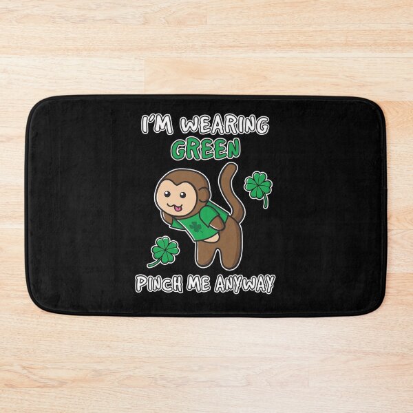 Item preview, Cheeky Green Shirt Saint Patrick's Day Get Lucky Pinch Me Ooptees Monkey Shenanigans designed and sold by OopteesLydia.
