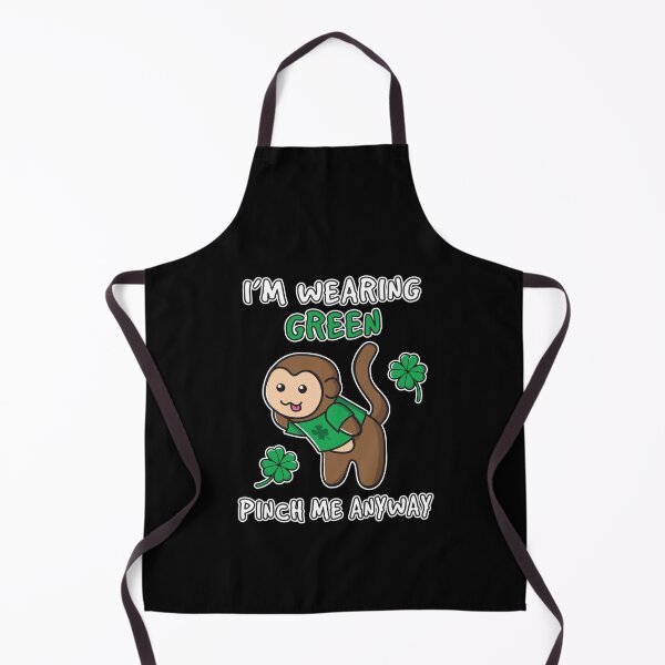 Item preview, Cheeky Green Shirt Saint Patrick's Day Get Lucky Pinch Me Ooptees Monkey Shenanigans designed and sold by OopteesLydia.