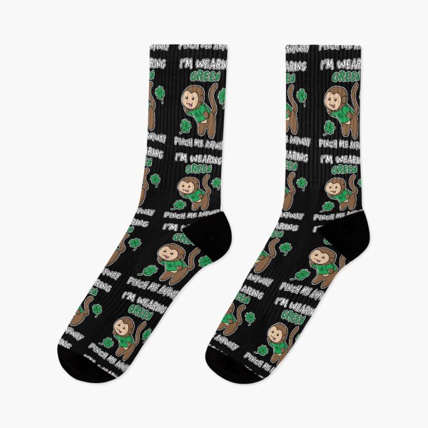 Item preview, Cheeky Green Shirt Saint Patrick's Day Get Lucky Pinch Me Ooptees Monkey Shenanigans designed and sold by OopteesLydia.