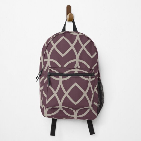 Item preview, Deep Purple Gray Taupe Teardrop Geometric Pattern 2021 Color of the Year Epoch and Fondue designed and sold by ColorOfTheYears.