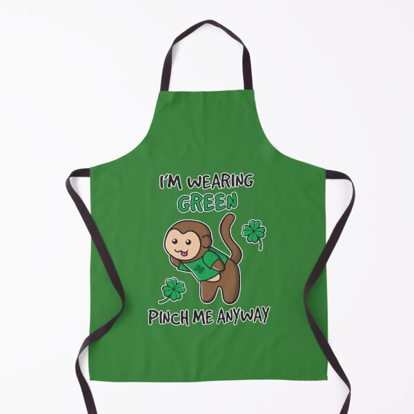 Item preview, Cheeky Green Shirt Saint Patrick's Day Get Lucky Pinch Me Ooptees Monkey Black Text designed and sold by OopteesLydia.