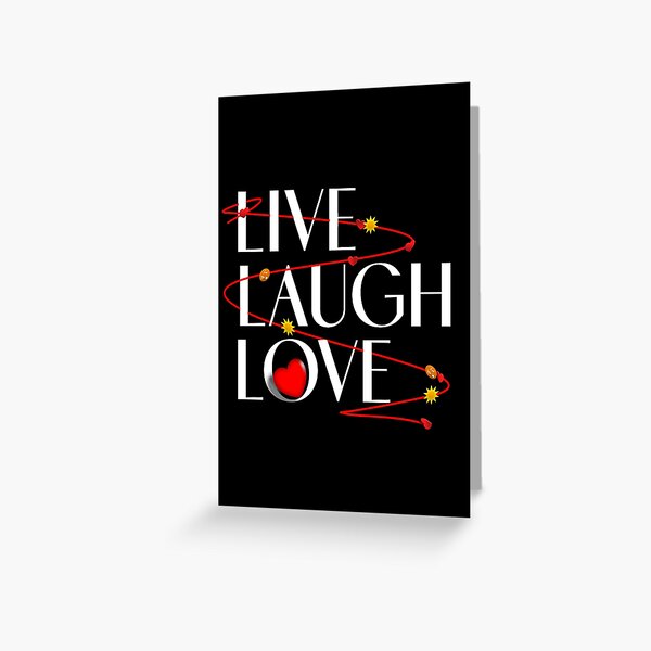 Item preview, Live Laugh Love - think happy thoughts with this inspirational quote designed and sold by Caroline Laursen.