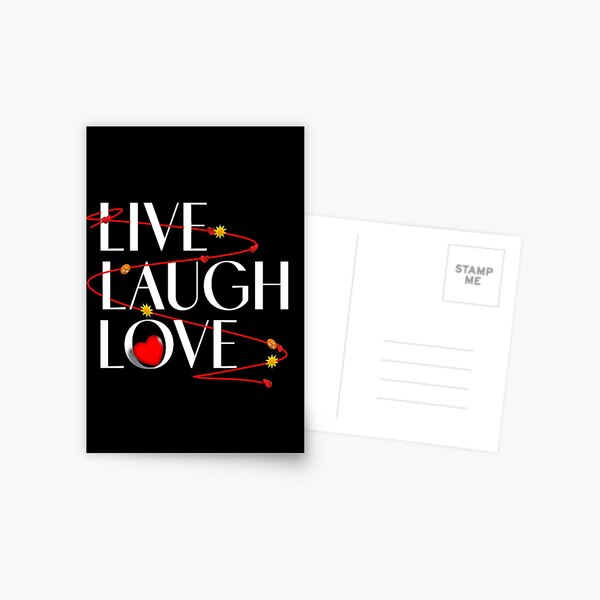 Item preview, Live Laugh Love - think happy thoughts with this inspirational quote designed and sold by Caroline Laursen.