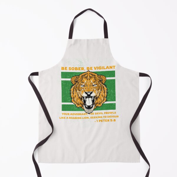 Item preview, 1 Peter 5:8 Be Vigilant Your Adversary Prowls Like a Roaring Lion Christian Scripture designed and sold by Marathon-Runner.