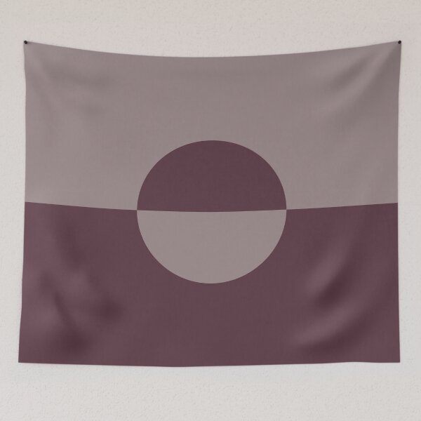 Item preview, Deep Purple Pink-Purple Minimal Circle Design 2 2021 Color of the Year Epoch and Spiced Mulberry designed and sold by ColorOfTheYears.