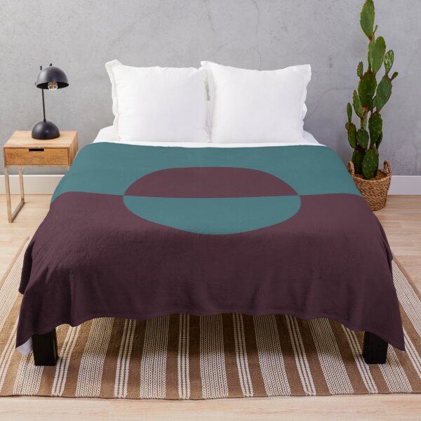 Item preview, Deep Purple Aqua Minimal Circle Design 2 2021 Color of the Year Epoch and Whale Tail designed and sold by ColorOfTheYears.