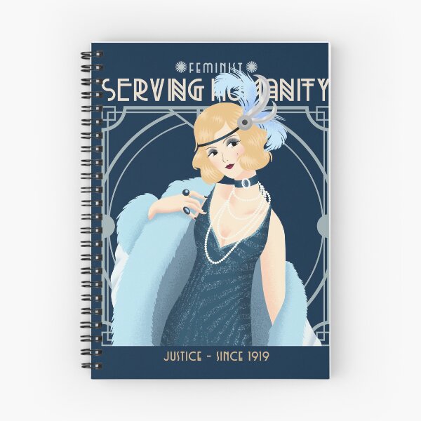 Item preview, Blue Vintage Feminist Serving Humanity designed and sold by Prachi Patel.