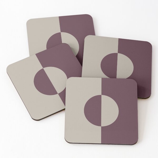 Item preview, Deep Purple Gray Taupe Minimal Circle Design 2021 Color of the Year Epoch and Fondue designed and sold by ColorOfTheYears.