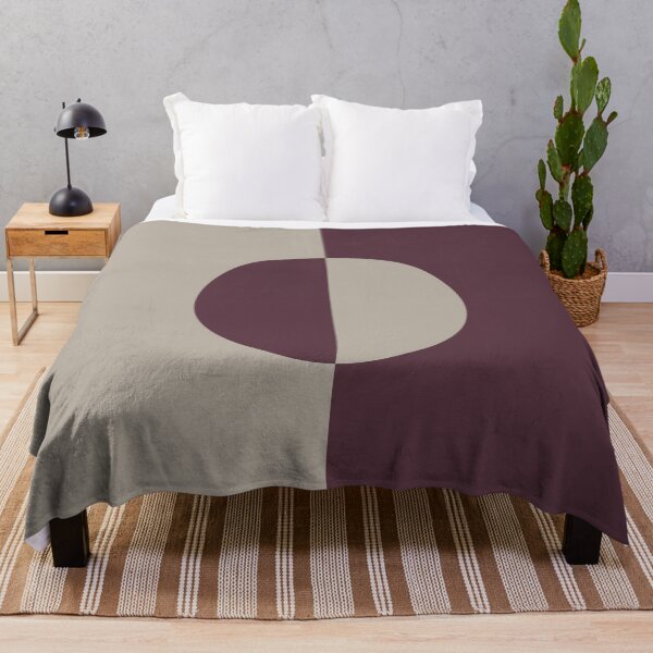 Item preview, Deep Purple Gray Taupe Minimal Circle Design 2021 Color of the Year Epoch and Fondue designed and sold by ColorOfTheYears.