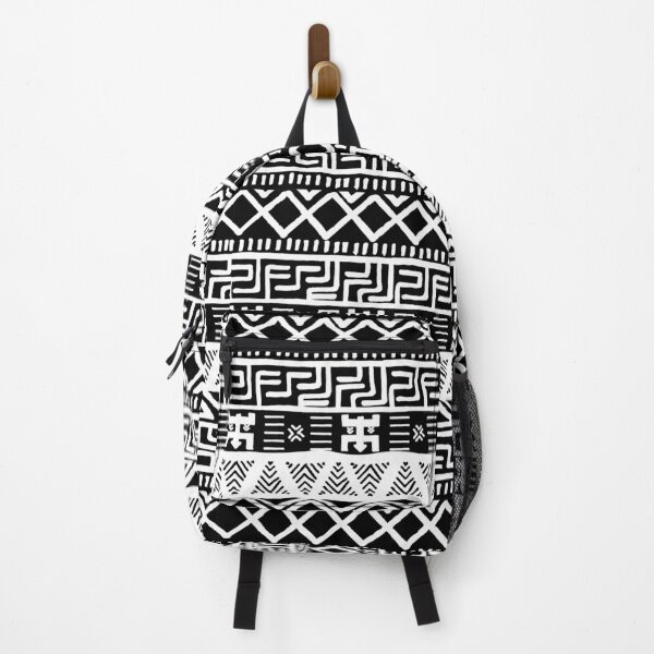 Item preview, Black and White African Bogolan Pattern designed and sold by SoccaTamam.
