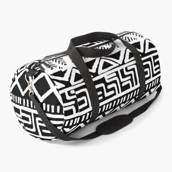 Item preview, Black and White African Bogolan Pattern designed and sold by SoccaTamam.