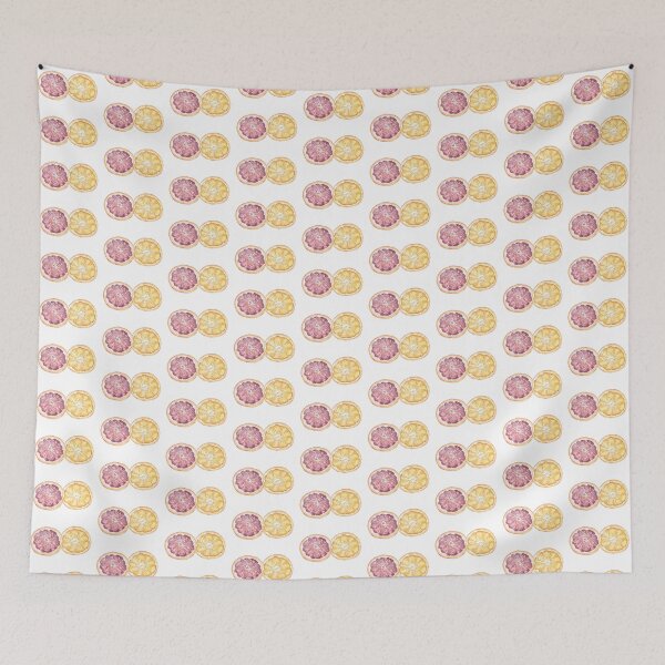 Item preview, Two oranges - yellow orange and blood orange in watercolor designed and sold by NikeVerdiArt.