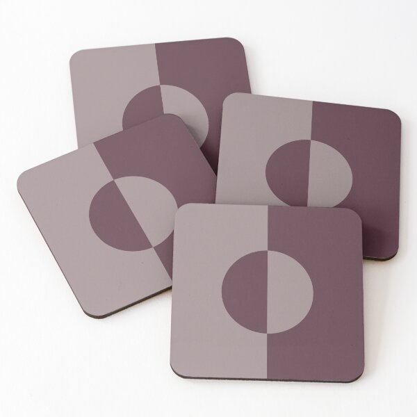 Item preview, Deep Purple Pink-Purple Minimal Circle Design 2021 Color of the Year Epoch and Spiced Mulberry designed and sold by ColorOfTheYears.