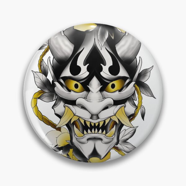Item preview, Hannya mask with flower designed and sold by DmitryRozum.