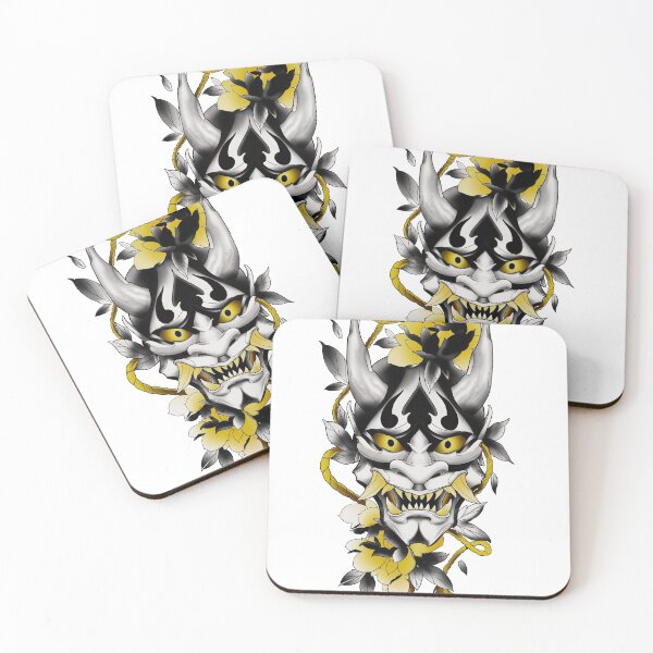 Item preview, Hannya mask with flower designed and sold by DmitryRozum.