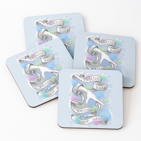 Item preview,  thank you for washing your hands multicolored bubbles designed and sold by weilertsen.