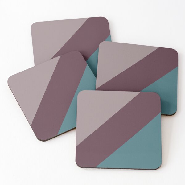 Item preview, Purple Pink-Purple Aqua Stripe Pattern 2021 Color of the Year Epoch and Accent Shades designed and sold by ColorOfTheYears.