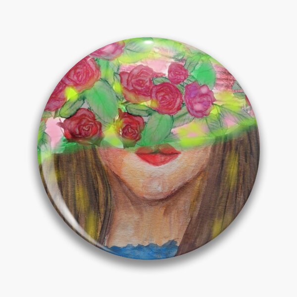 Aperçu de l'œuvre UN PORTRAIT AUX ROSES FLUIDES créée et vendue par IvanaKada.