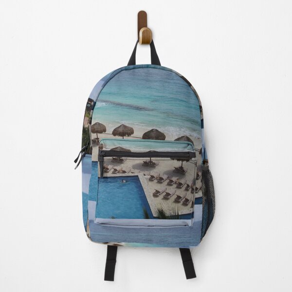 Item preview, Palapa Huts, Resort, Cancun Beach, Mexico designed and sold by StrongJourneys.