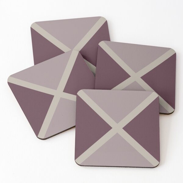 Item preview, Purple Pink-Purple Taupe Gray Stripes X Pattern 2021 Color of the Year Epoch and Accent Shades designed and sold by ColorOfTheYears.