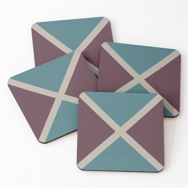 Item preview, Purple Pink-Purple Aqua Stripes X Pattern 2021 Color of the Year Epoch and Accent Shades designed and sold by ColorOfTheYears.