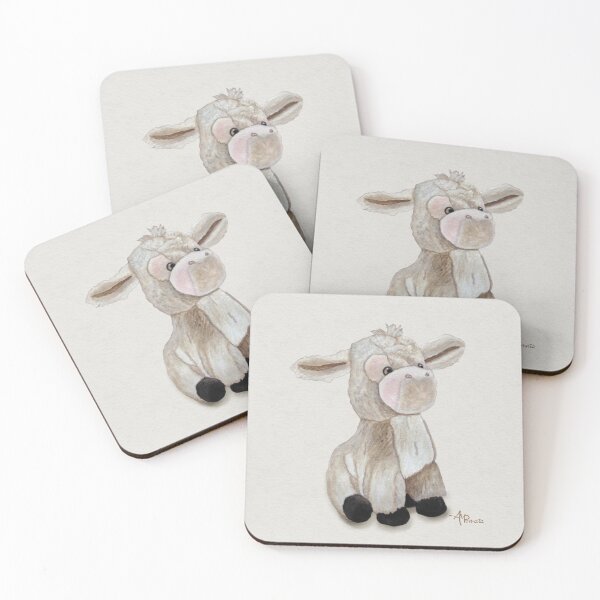 Item preview, Cuddly Donkey Watercolor designed and sold by Angeles M. Pomata.