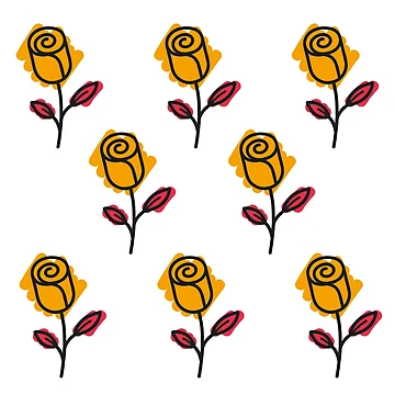 Artwork thumbnail, Bundle Of Painted Roses by RadoSta