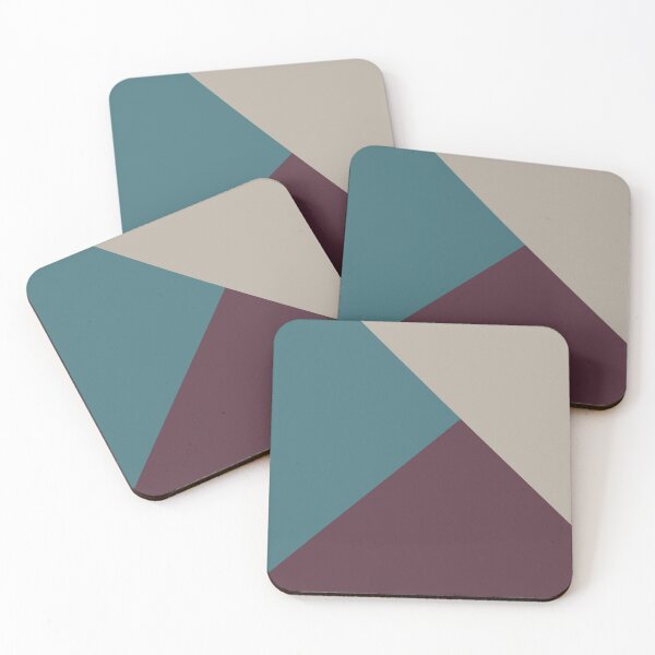 Item preview, Purple Pink-Purple Aqua Solid Color Abstract Shape 2021 Color of the Year Epoch and Accent Shades designed and sold by ColorOfTheYears.