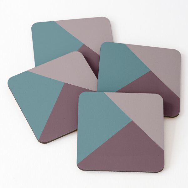 Item preview, Purple Pink-Purple Aqua Solid Color Abstract Shape 2021 Color of the Year Epoch and Accent Shades designed and sold by ColorOfTheYears.