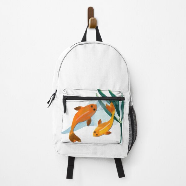 Item preview, Lovely coloured koi fish illustration - Japanese garden art designed and sold by Caroline Laursen.