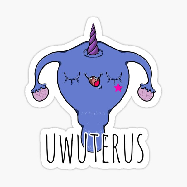 cute uterus Sticker