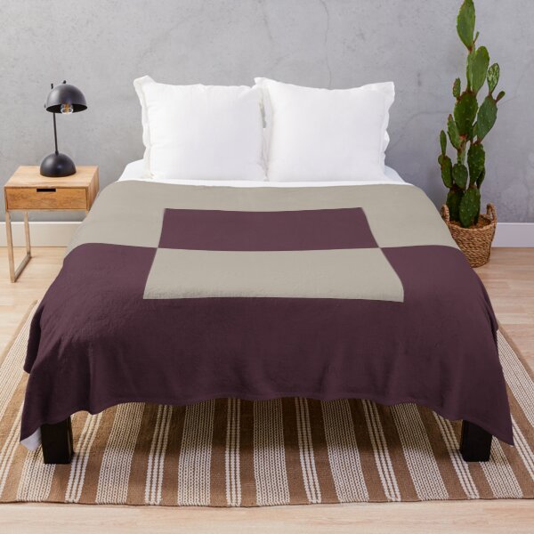 Item preview, Deep Purple Gray Taupe Minimal Square Design 2 2021 Color of the Year Epoch and Fondue designed and sold by ColorOfTheYears.