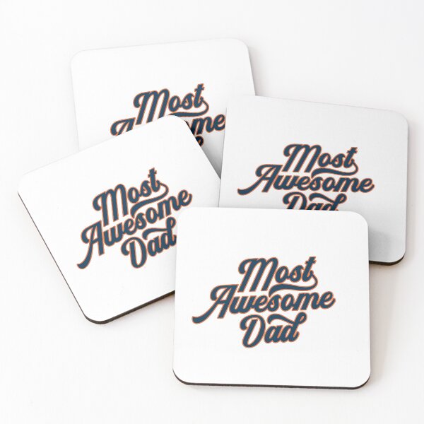 Item preview, Most Awesome Dad Father's Day Calligraphy designed and sold by Hommie9977.