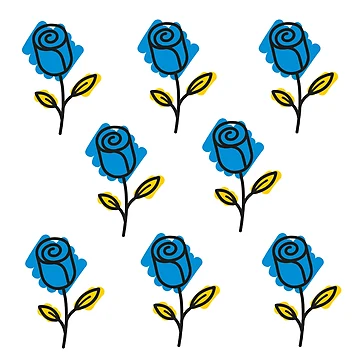 Artwork thumbnail, Bundle Of Painted Roses by RadoSta