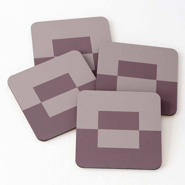 Item preview, Deep Purple Pink-Purple Minimal Square Design 2 2021 Color of the Year Epoch and Spiced Mulberry designed and sold by ColorOfTheYears.