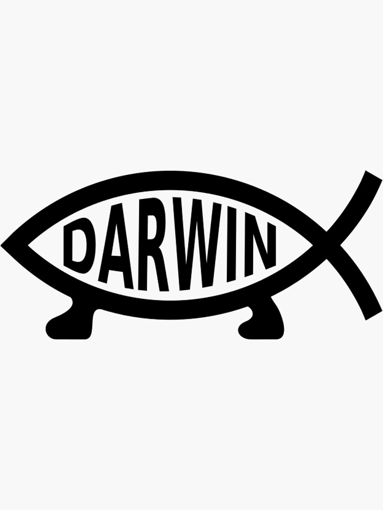"Modified Darwin Evolution Symbol" Sticker for Sale by ShopYouMust
