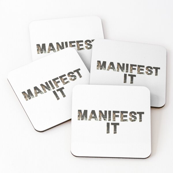 Item preview, Manifest It | Manifest Your Dream Life & Goals | Manifestation & Law of Attraction (loa) Inspiring Text In Black designed and sold by Highon444.