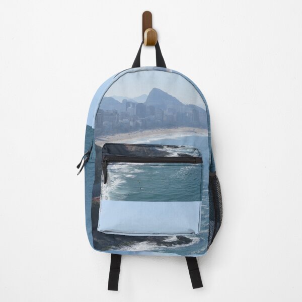 Item preview, Aerial View Hazy Day, Sugar Loaf, Ipanema Beach, Copacabana Beach, Rio, Brazil designed and sold by StrongJourneys.