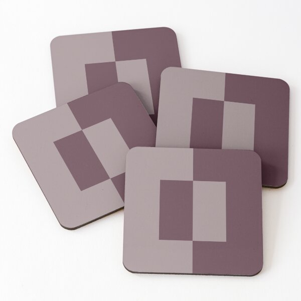 Item preview, Deep Purple Pink-Purple Minimal Square Design 2021 Color of the Year Epoch and Spiced Mulberry designed and sold by ColorOfTheYears.