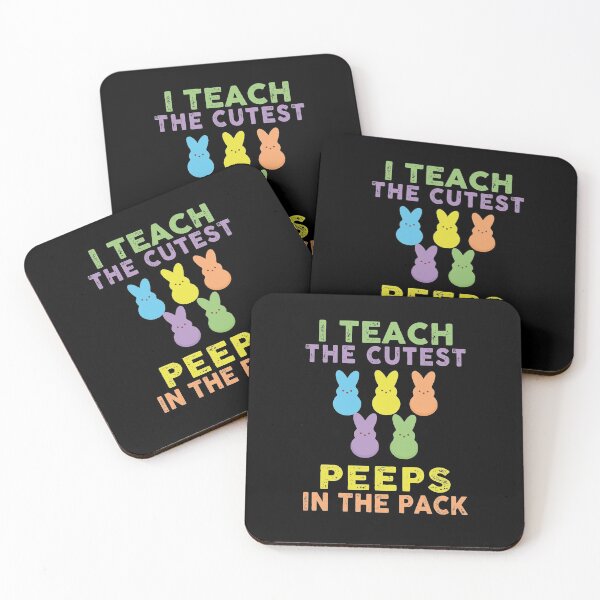 Item preview, I Teach the Cutest Peeps in the Pack School Easter Bunny designed and sold by Theobsessed01.