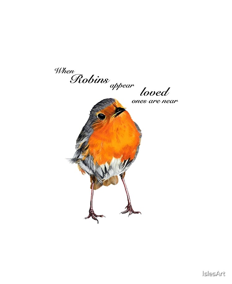 Papercraft Paper Angels appear when Robins are Near. Handpainted Watercolour Cards Robin