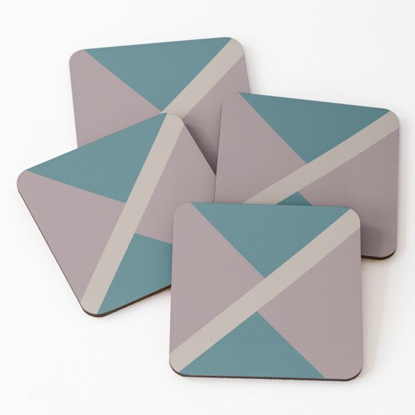 Item preview, Pink-Purple Aqua Taupe Gray Stripe Design 2021 Color of the Year Epoch Accent Shades designed and sold by ColorOfTheYears.
