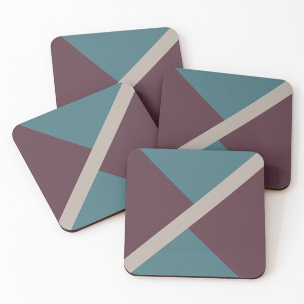 Item preview, Purple Pink-Purple Aqua Diagonal Stripe Pattern 2021 Color of the Year Epoch and Accent Shades designed and sold by ColorOfTheYears.