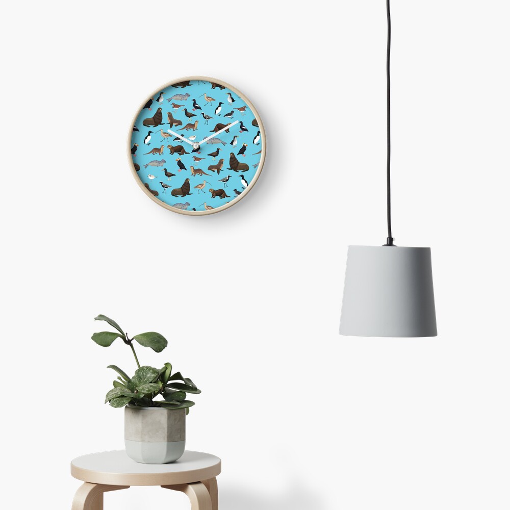 Birds + Mammals Clock