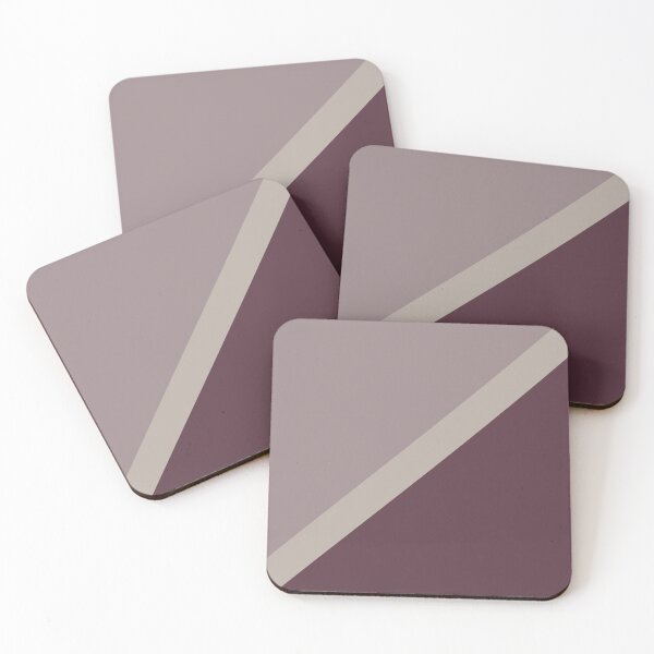 Item preview, Purple Pink-Purple Taupe Gray Stripe Design 2021 Color of the Year Epoch and Accent Shades designed and sold by ColorOfTheYears.