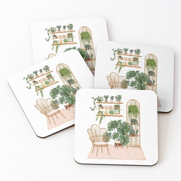 Item preview, Bohemian Interior With Plants 2 designed and sold by Ana Moguš.