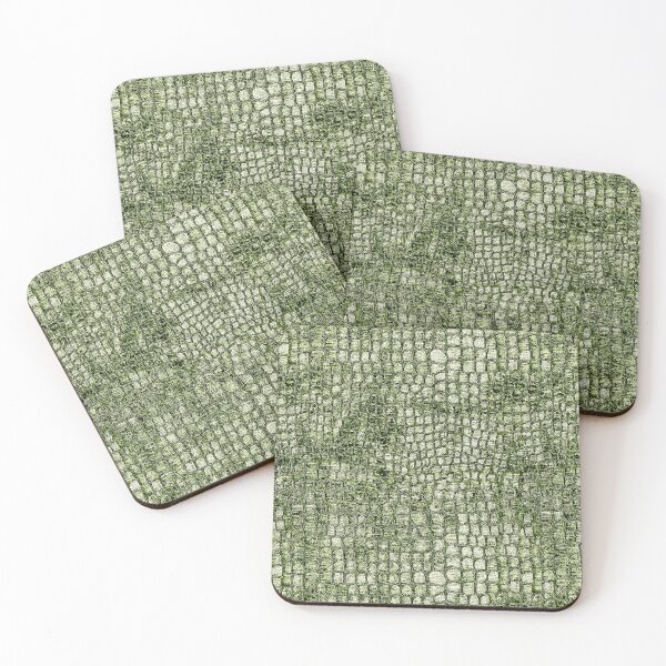 Item preview, Crocodile fabric seamless pattern green designed and sold by Kamiri.