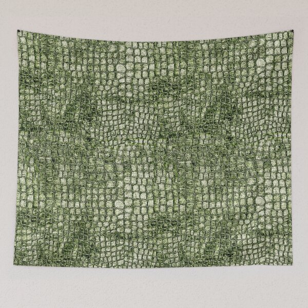 Item preview, Crocodile fabric seamless pattern green designed and sold by Kamiri.
