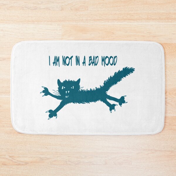 Item preview, Angry kitty in blue designed and sold by tigerr.